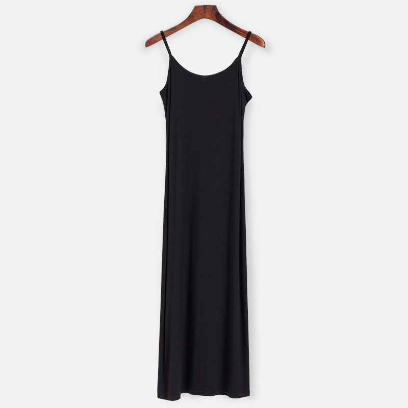 Hirsionsan Spring Autumn O-Neck Elastic Knit Long Dresses Women 2024 Elegant Chi