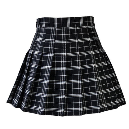 Harajuku 0Women Pleat Skirt 0Preppy Style Plaid 0Mini Cute Japanese School Uniforms Ladies Jupe Kawaii