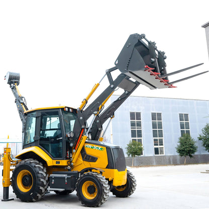 Nova escavadeira carregadeira 7.8 toneladas 4x4 Retroescavadeira Multi-propósito 4WD para Todos os Terrenos Trator Agrícola a Diesel Máquinas de Construção