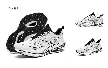 Fluorescence  Running Shoes Carbon Board Marathon Men Sports Lightweight Women's Comfortable Athletic Nonskid Sneakers Casual