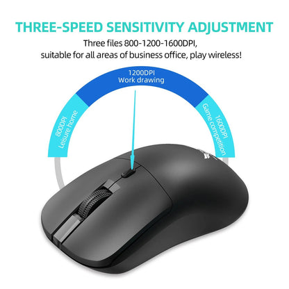 Mouse sem fio 2.4G Mouse Gamer Mouse Ergonômico 800-1200-1600 DPI Mouse Óptico de Escritório para PC Laptop Macbook Pro Windows