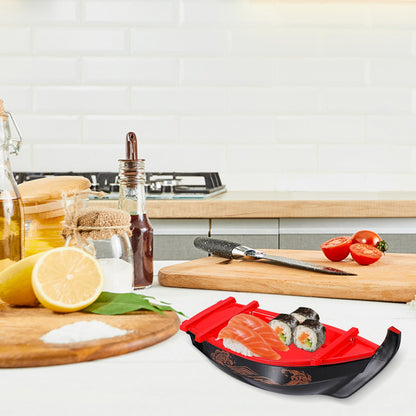 Sushi Boat Plate Plastic Tray Sashimi Storage Creative Decorative Tableware for Parties Gatherings Banquets Weddings Picnics