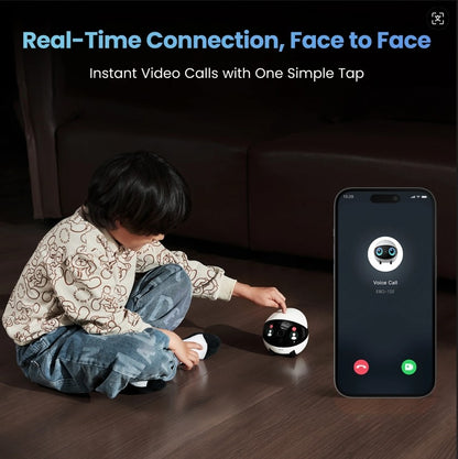 Robô Companheiro Inteligente para Animais de Estimação EBO AIR 2 PLUS, Câmera 3k, Chamada de Vídeo e Função de Patrulha com Inteligência Artificial (IA)