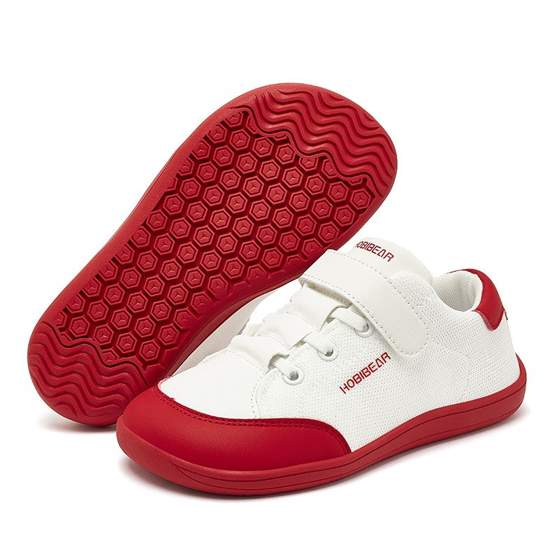 HOBIBEAR Mesh Barefoot Shoes Boys Girls Wide Toe Sneaker Zero Drop Walking Shoes(Toddler Little Big Kid)