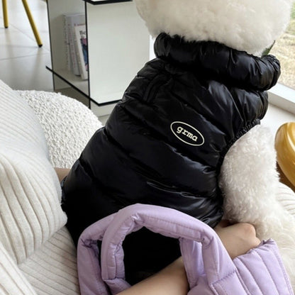 Roupas Sólidas de Cachorro da Moda Casaco de Cachorro Quente e Macio Colete de Inverno para Filhotes Jaqueta Impermeável para Gatos Fantasias de Estimação Suprimentos para Chihuahua