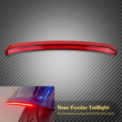 Luz de Freio Traseira de LED para Para-lama de Moto, Indicador de Seta e Luz de Posição para Harley Softail Fatboy FLFB FLFBS 18-25