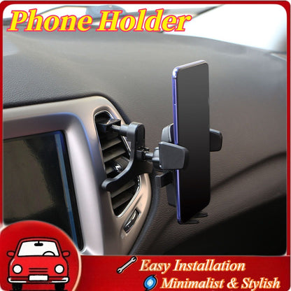 Car Air Vent Mobile Phone Holder Universal Hook Clip Support for iPhone Samsung Xiaomi Easy Clip-On Installation Auto Accessory