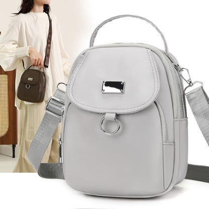 Small Canvas Women's Crossbody Bag Fashionable High-End Shoulder Handbag Large Capacity Space for Stylish Storage