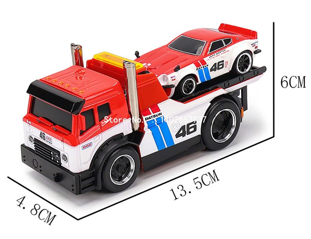 Maisto 1:64 1972 Datsun 240Z BRE JDM Reboque Caminhão Cama Americana clássica Muscle Car Modelo Die-Cast Coleção Presente