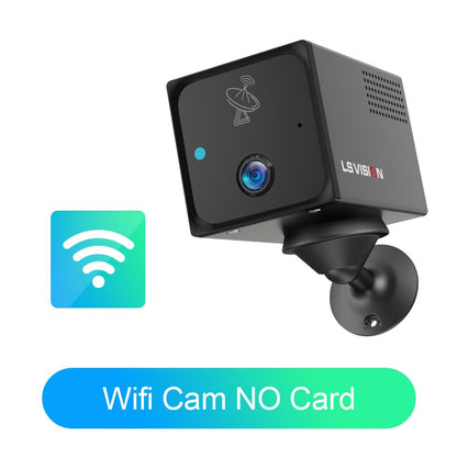 LS VISION Ubox CCTV Camera 4MP 4G Sim Card Or Wifi Home Surveillance Camera Intercom Radar Detection  Mini Baby Security Cam 2K