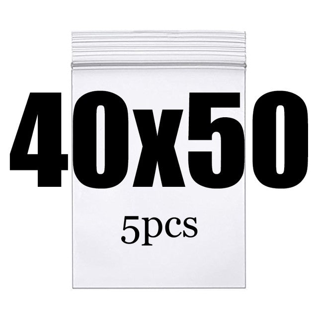 Clear Thick Zip Lock Ziplock Storage Bags Heavy-Duty Transparent Plastic Zip Package Small Jewelry Packing Reclosable Poly Pouch