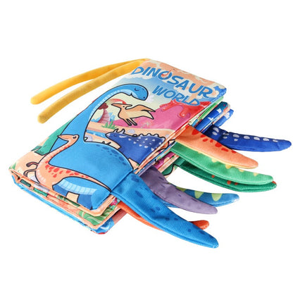 Baby Cloth Book Baby Toys 0-3 Year Old Infant Early Education Toys 6 Pages Cloth Book