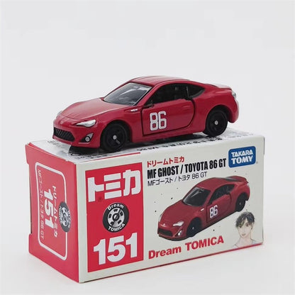 TOMY Mitsubishis JDM Lancer Evo X Carros de liga leve e veículos de brinquedo Modelo de carro em miniatura em escala para crianças