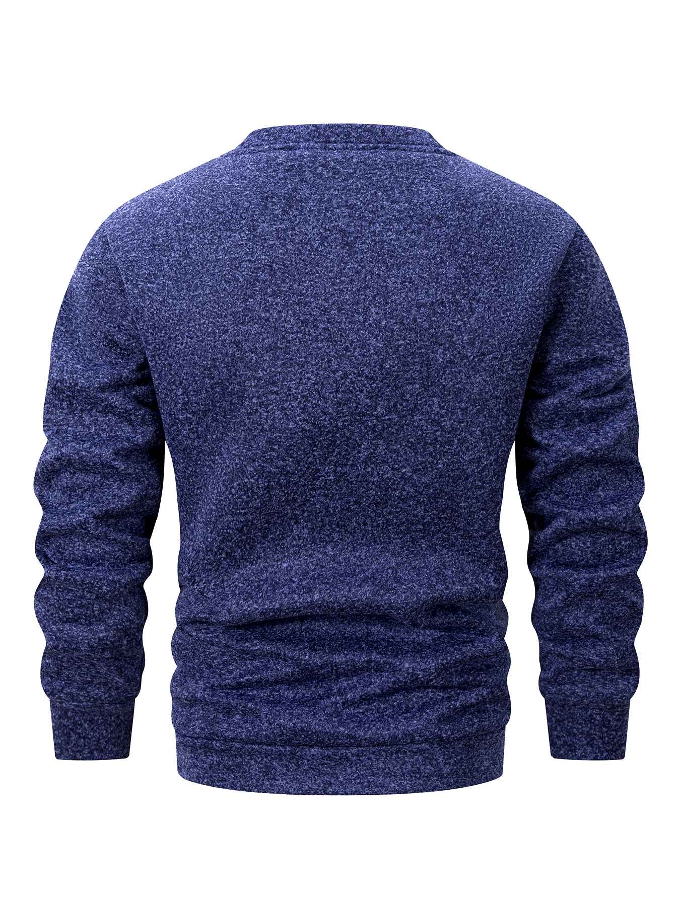 Autumn Winter Men's Fleece Lined Warm Sweatshirt Casual Pullover Men Fashion Long Sleeve Hoodies Outdoor Men's Clothing Top