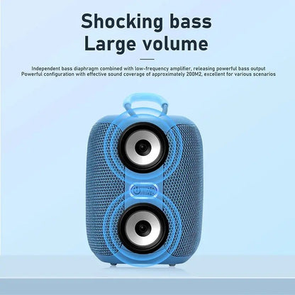 Caixa De Som Speaker Bluetooth Portátil Music Sem Fio Subwoofer Mini Rádio FM Woofer Graves Computador PC TV Pequeno Áudio