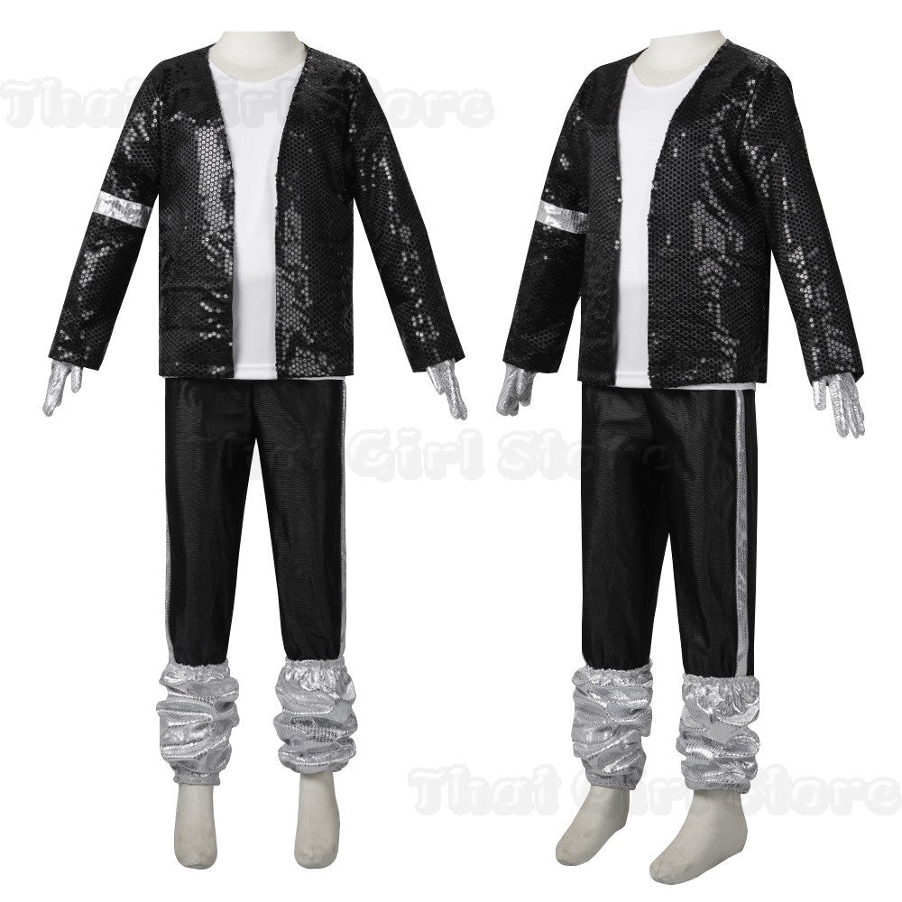 Halloween Coplay outfit for Show Performance Party Michael Jackson Celebrity Birthday Carnival Billie Jean Pop Star MJ costume