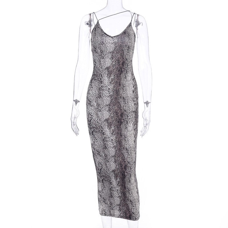 Dulzura Women Party Club Evening Streetwear Leopard Bodycon Midi Dress 2024 Summ