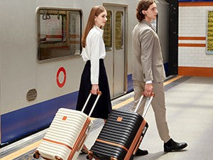 Joyway Luggage Set 6 Piece Suitcase Sets with Spinner Wheel,Hardside Expandable Travel Laggage with TSA Lock (18/20/24/28 White