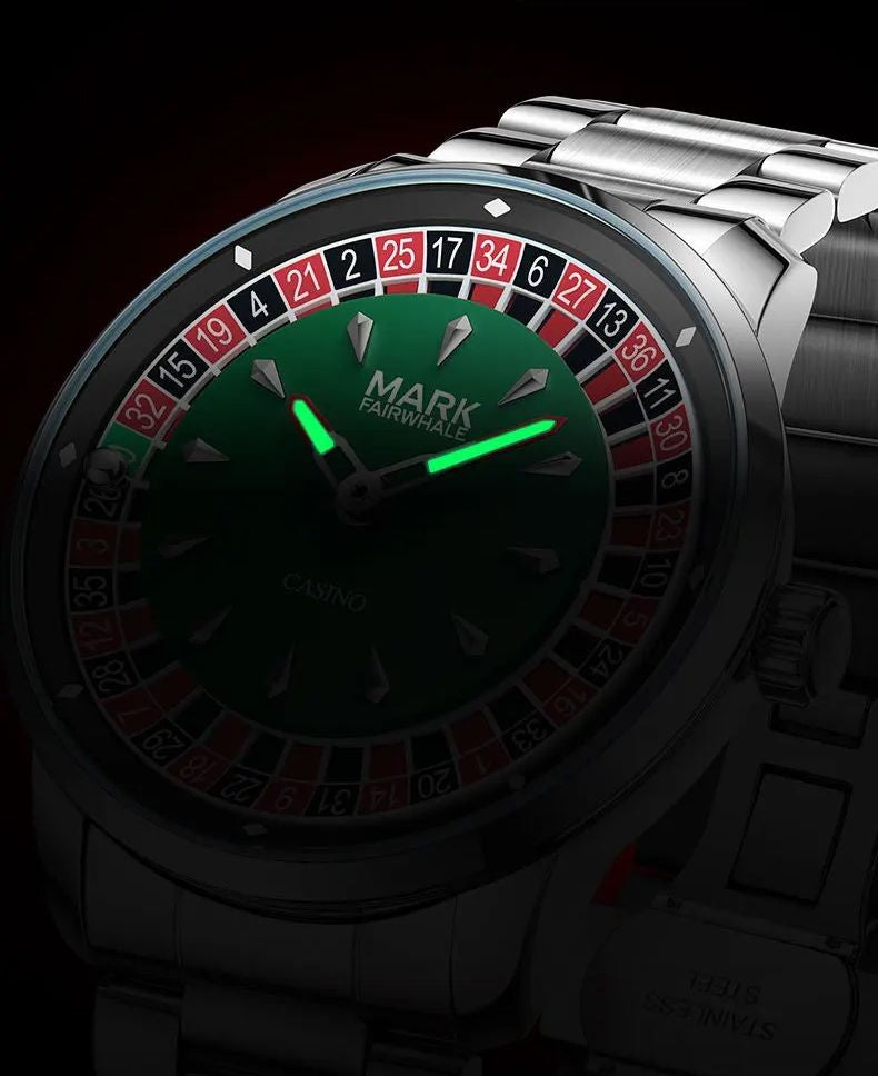 High Quality Mark Fairwhale Mens Wristwatch Fashion Unique Rotating  Roulette Dial Waterproof Quartz Man Watche Dropshipping ?