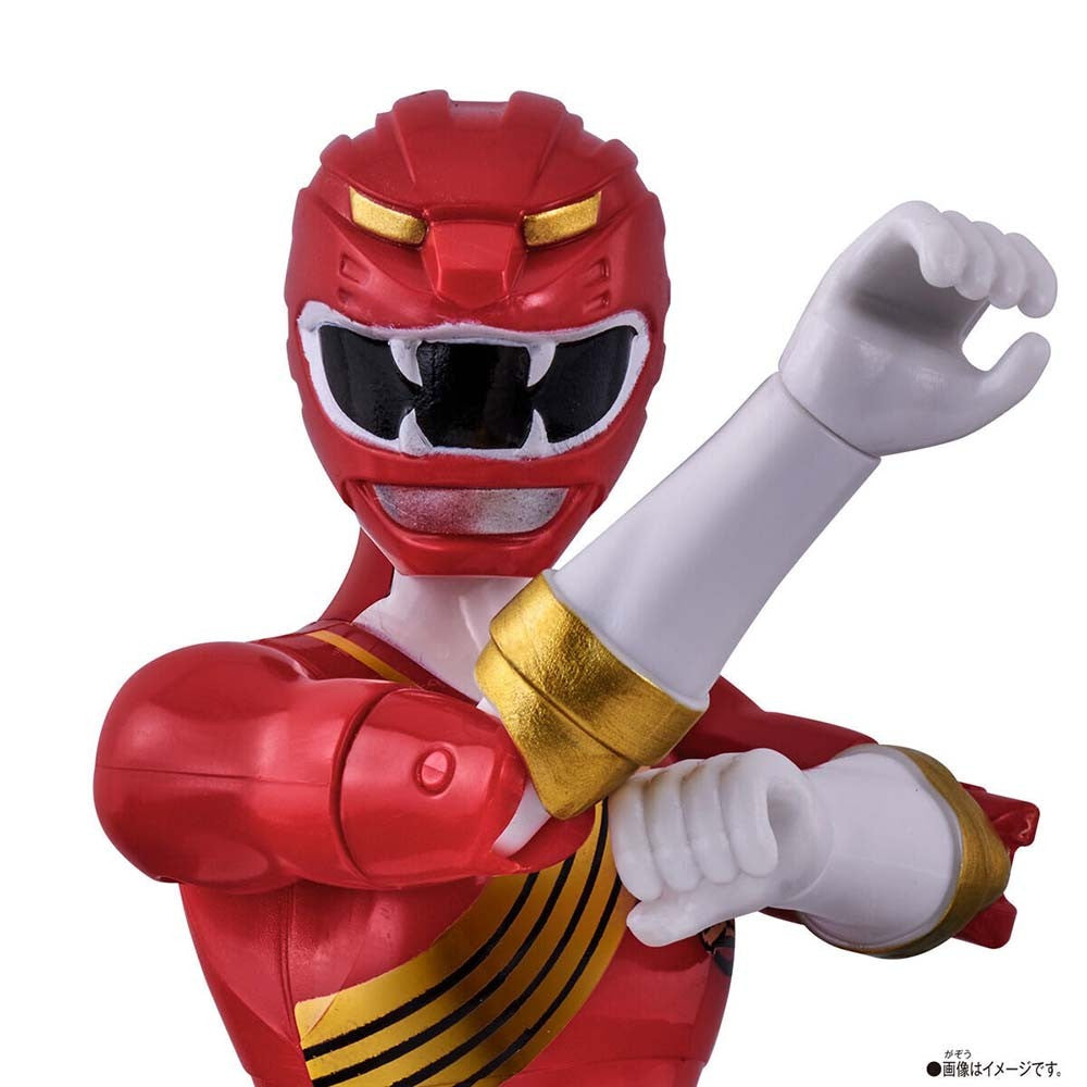 Em estoque, original Bandai Action Hero Super Sentai Power Rangers Coleção Red Rangers Bonecos de Ação Modelo Brinquedo Presente