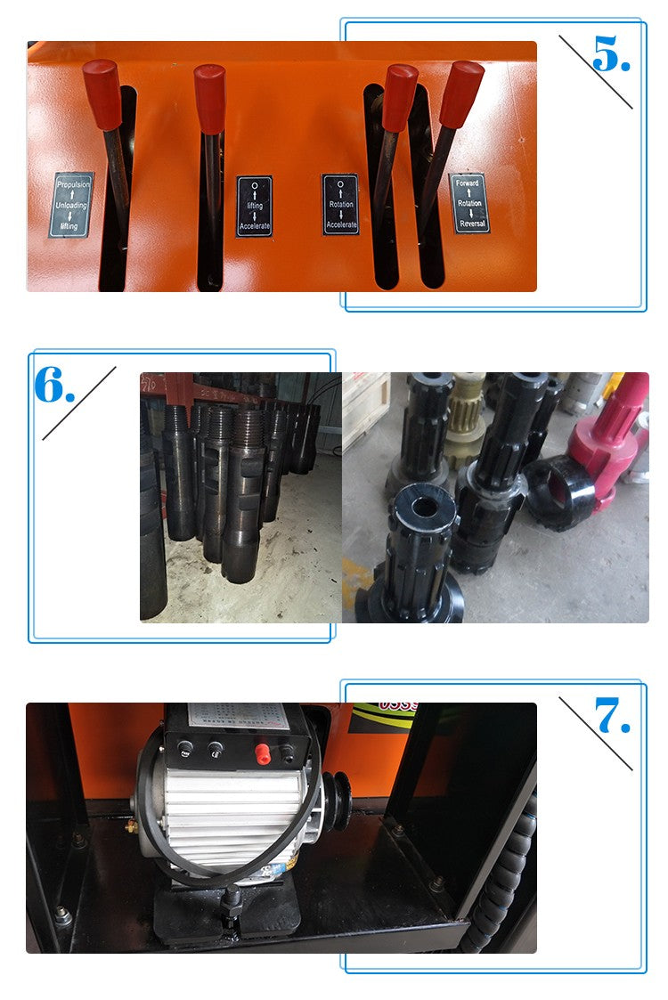 Rotary Blasthole Drill Rig Truck Mounted 200m 300m 500m 600m 800m Deep Borehole Machine Air Water Circulation