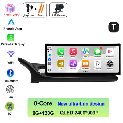 Central Multimídia Automotiva QLED 2400*900P Touch Screen para Mazda ATENZA Mazda 6 2020-2022 12.3 polegadas DSP Estéreo 4G Bluetooth DVR