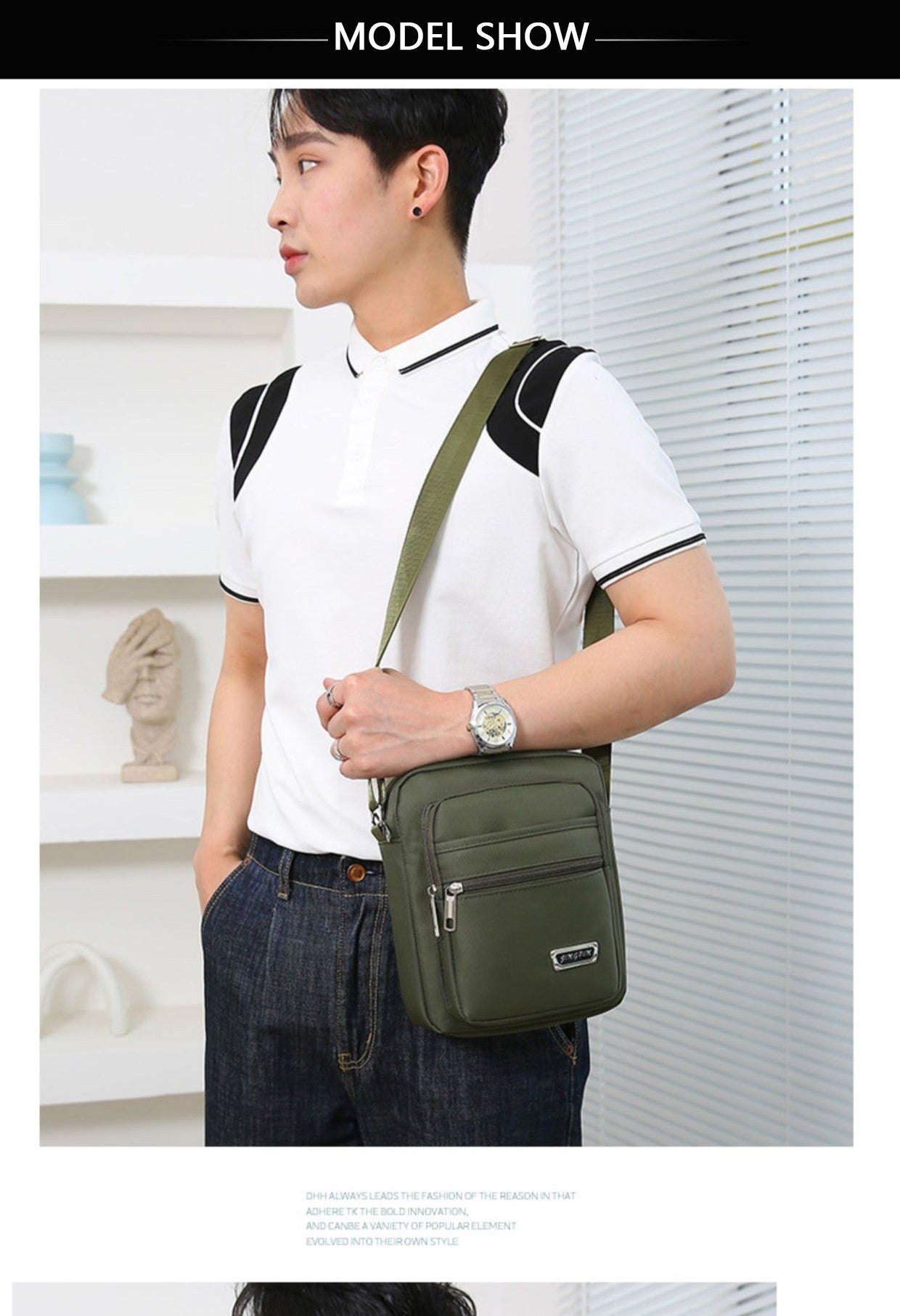 Waist Men's Crossbody Messenger Bags Male Canvas Shoulder Bags Men Handbag Chest Shoulder Belt Bag Casual Large Boy Satchel Grey