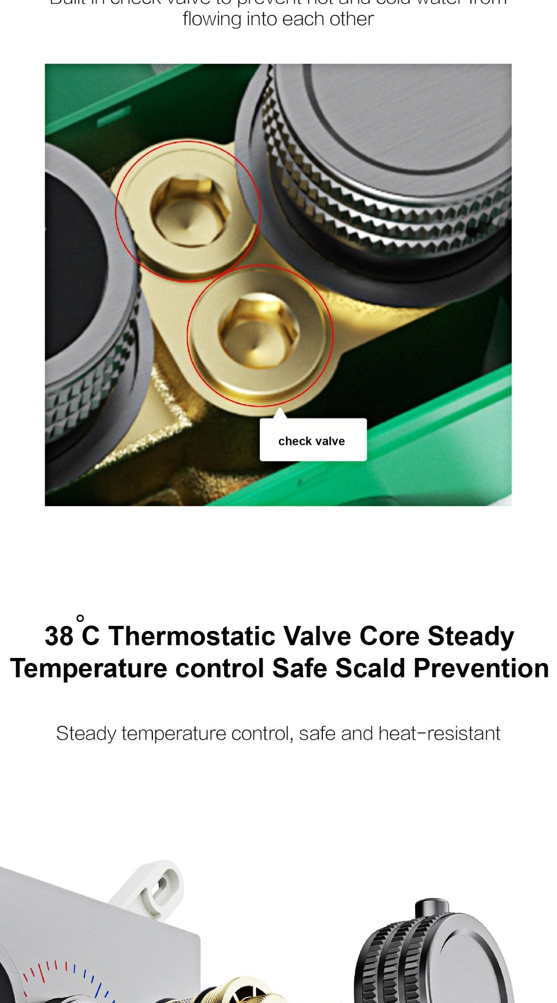 Luxury gun gray brass thermostatic shower system wall mounted LED digital display hot and cold water bathroom embedded faucet