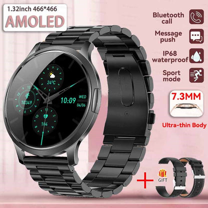 2026New Ultra Slim 1.32" HD AMOLED SmartWatch Women's Screen Always Display Time Heart Rate Calls HD High-end Fashion Smartwatch