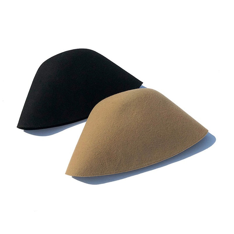 High Quality Wool Fisherman Hat Solid Color Bucket Hats Retro Bell-shaped Basin Cap For Woman Autumn Winter Warm Sun Visors Caps