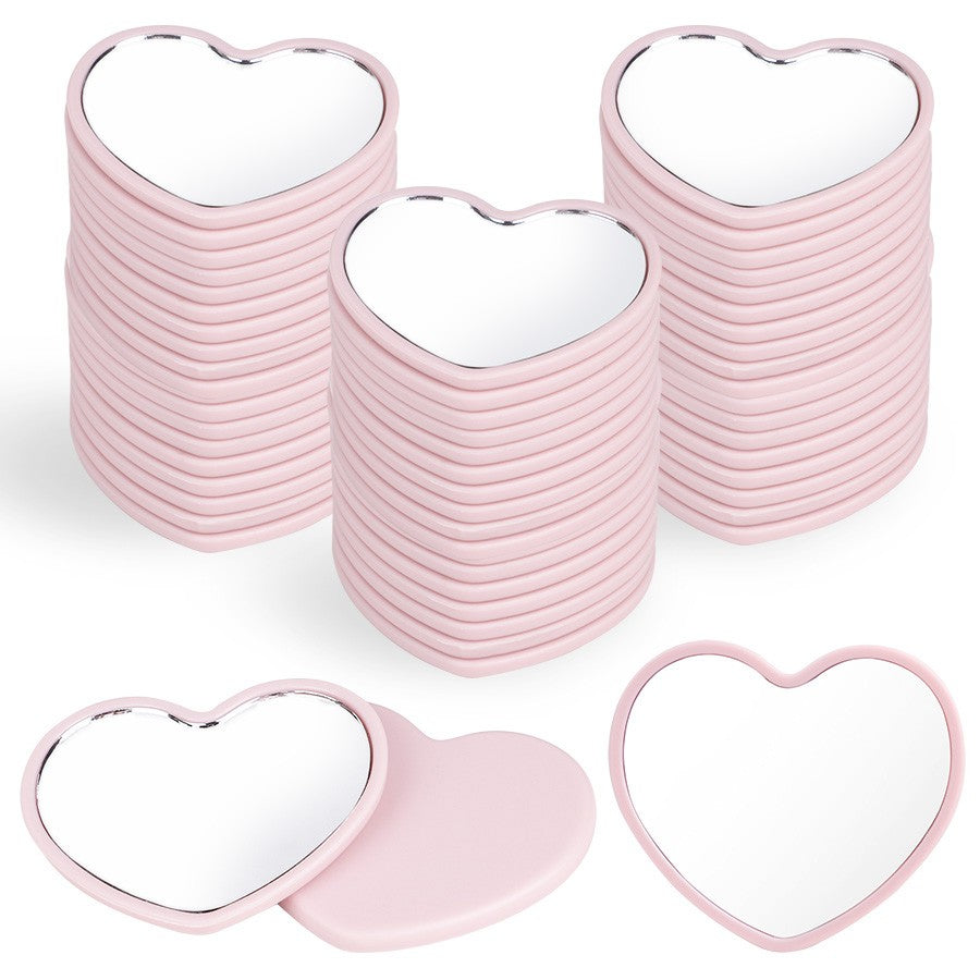 10Pcs Heart Shaped Mini Mirrors Suitable for Wedding Birthday Party Holiday Gifts for guest Christmas Home Decoration Supplies