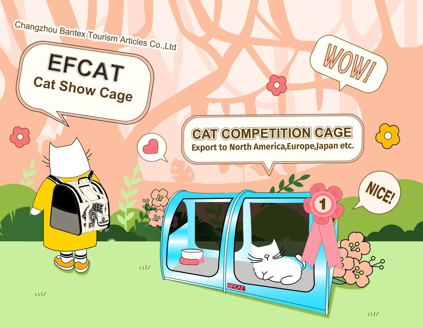 EFCAT Tenda de Exposição Dobrável para Gatos, Gaiola Grande, Casa, Gatinho, Sala de Parto, Gaiola Portátil Profissional para Exposição de Gatos