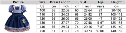 Kids Girls Cute Rabbit Police Officer Fancy Costume Dress Outfit for Halloween Cosplay Birthday Purim Carnival Stage Party Wear
