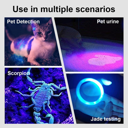UV Purple Light Spot Light 5V USB Plug UV Projection Light With Clip Clamp Lamp LED Black Light for Glow Party Halloween