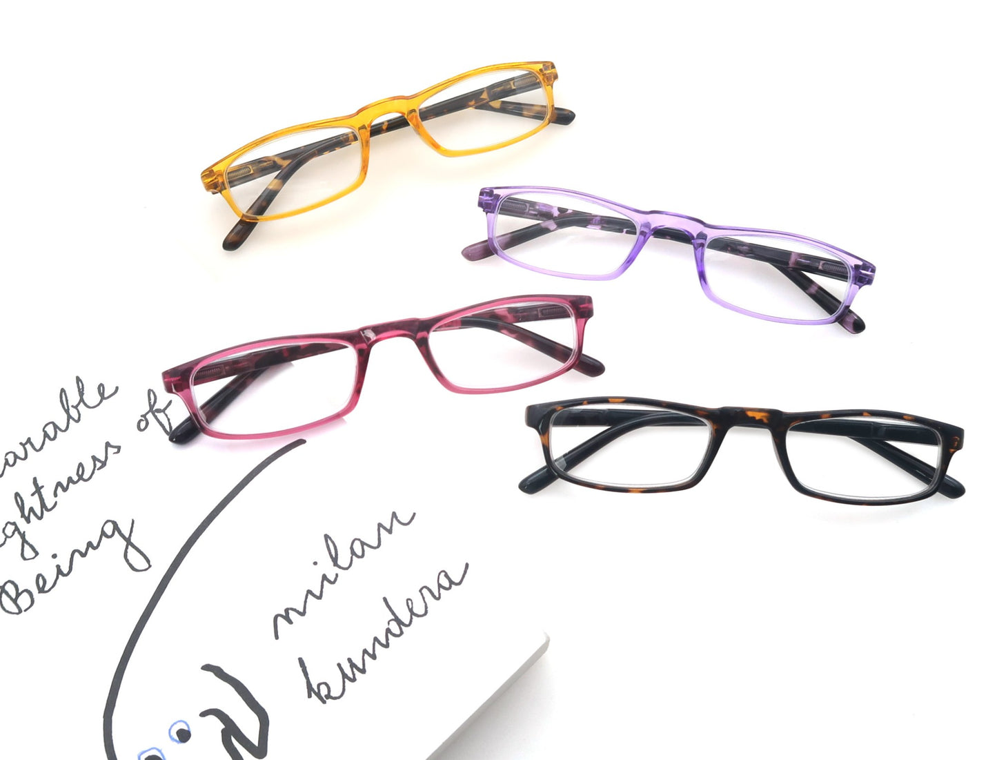 Women Men Reading Glasses Classic Small Rectangle Frame Spring Hinge Ulrta Comtable Wear Readers Eyeglass with Diopters