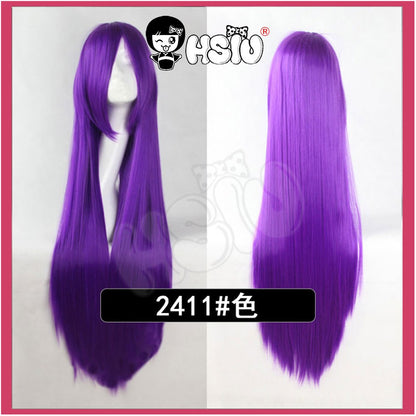 ?HSIU Brand? 80cm Cosplay wig Long 22 color Wig Heat Resistant Synthetic Hair Anime Party wig Fiber synthetic wig+Free wig cap