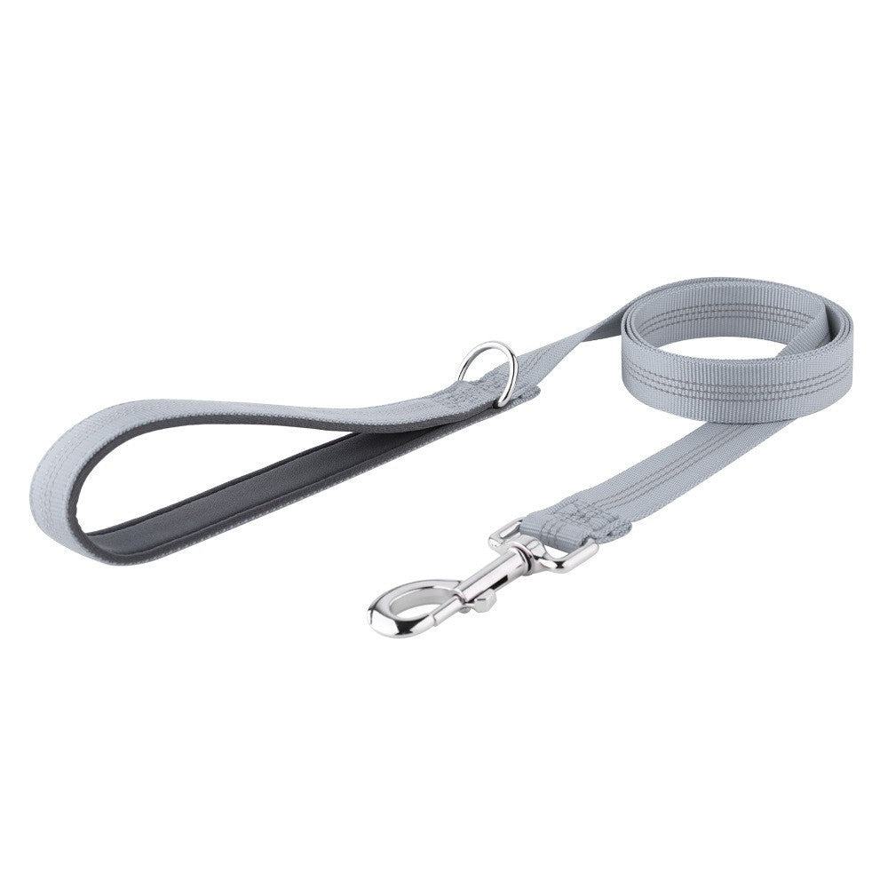 Guias para Cães Coleiras Refletivas com Cordão para Animais de Estimação Coleira para Cães Médios e Grandes à Prova de Explosão Resistente ao Desgaste e Durável