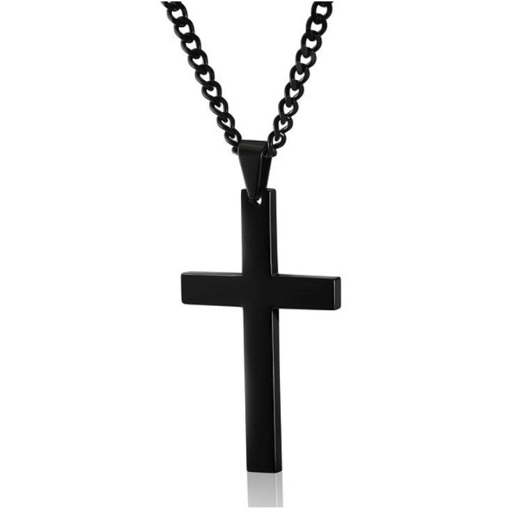 2022 Novo Colar Masculino da Moda Retângulo Pingente Colar Moda Simples Corrente Cruzada Presente para Amantes Frete Grátis