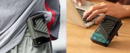 Portable Waist Fan with Belt Clip Light Mute Five Hole New Neck Hanging Fan Suitable for Outdoor Travel of Office Desk