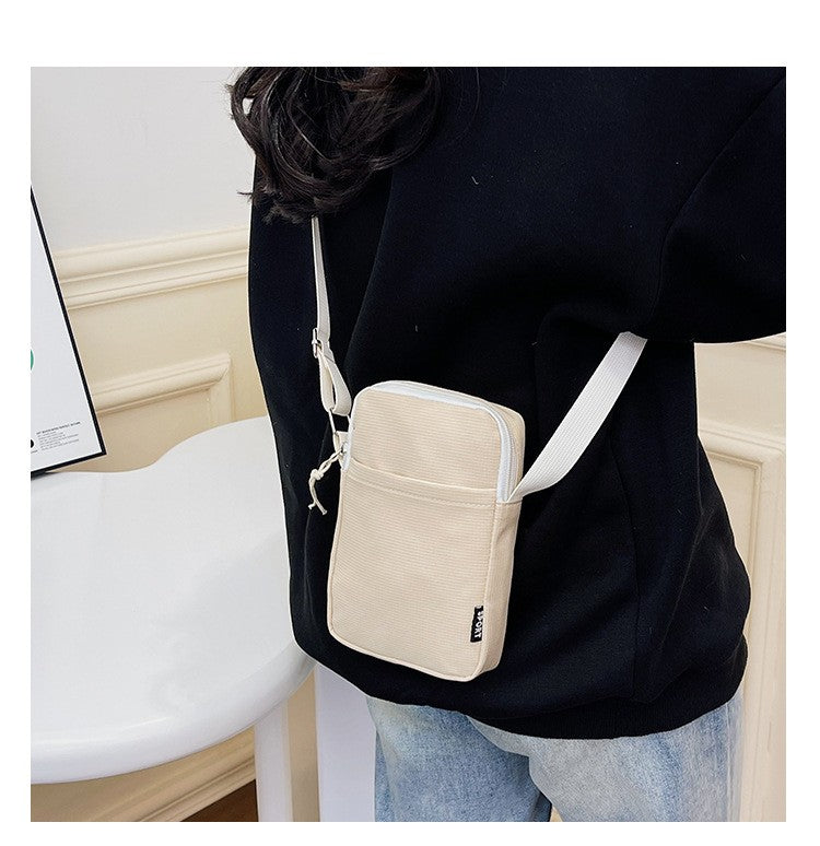 New Fashion Mobile Phone Bag Women's Messenger Bag All-match Mini Small Crossbody Bag Hanging Neck Coin Purse Vertical Handbag