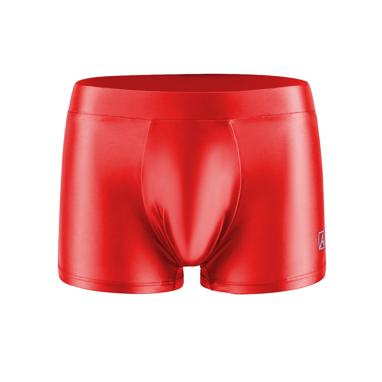 AMORESY Men's Satin Glossy Boxer Shorts Breathable High Elastic Sports Thin Soft Brief Swimming Fitness Solid Leggings Underwear