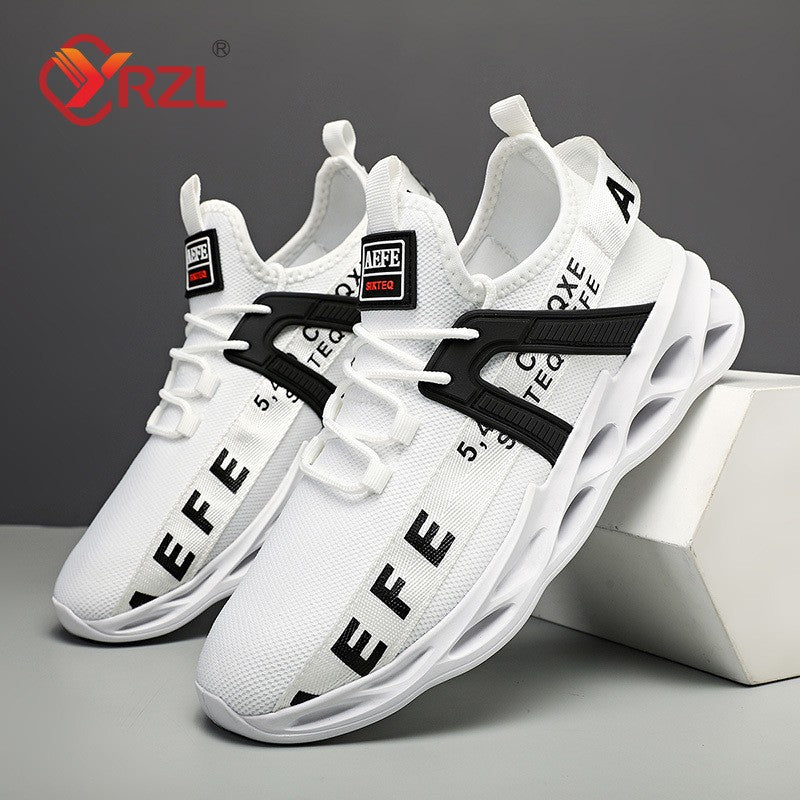 Tênis Masculino YRZL Calçados Masculinos Tênis Designer de Luxo Sapatos Masculinos Casuais Plataforma Antiderrapante Tênis de Corrida Masculino