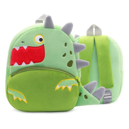 Mochila Infantil Meninos Meninas Mochila Bichinhos Fofos Dinossauro Boca Grande Mochila de Pelúcia Jardim de Infância Bolsa Escolar