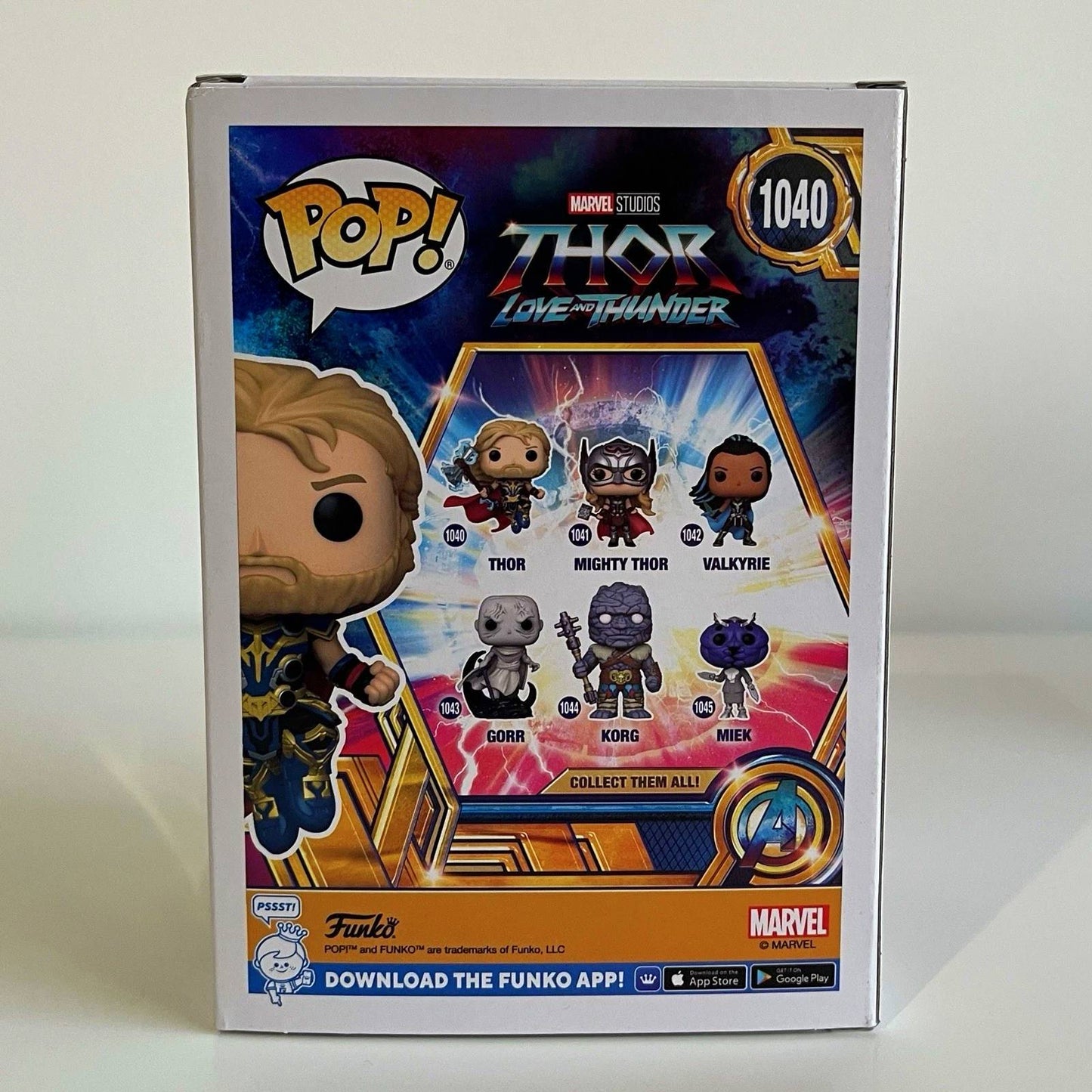 ThorGwen1498 com Thor1040 Funko Pop! Marvel Thor: Amor e Trovão Edição Limitada Boneco Colecionável Presente Brinquedo