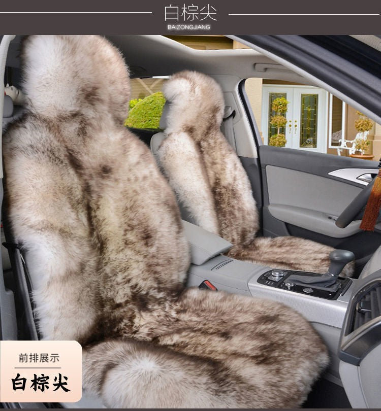 1 Peça Quente Pelúcia Capas de Assento de Carro Universal Longa Lã de Pelo Capa de Assento Dianteiro de Carro Protetor Almofada Tapete para Acessórios de Carro Almofada de Assento de Carro