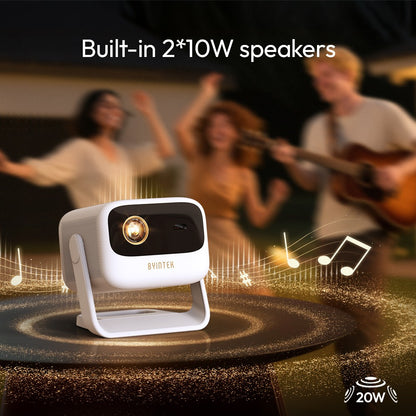 Projetor BYINTEK U90 4K Full HD1080P Cinema Android 11.0 WiFi Mini Portátil 1080P Home Theater Vídeo Projetor DLP com Bateria