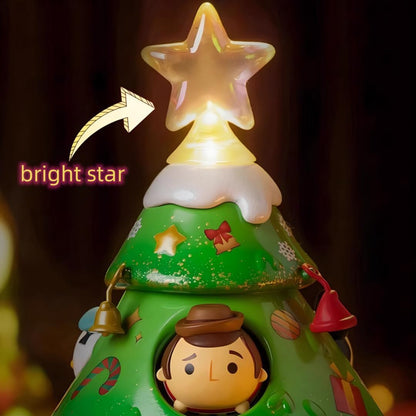 Disney Tsum Tsum Árvore de Natal Mickey Woody Buzz Pato Donald Alien Bonecos de Ação Mini Bonecas Brinquedos Infantis Modelo para Presente de Crianças