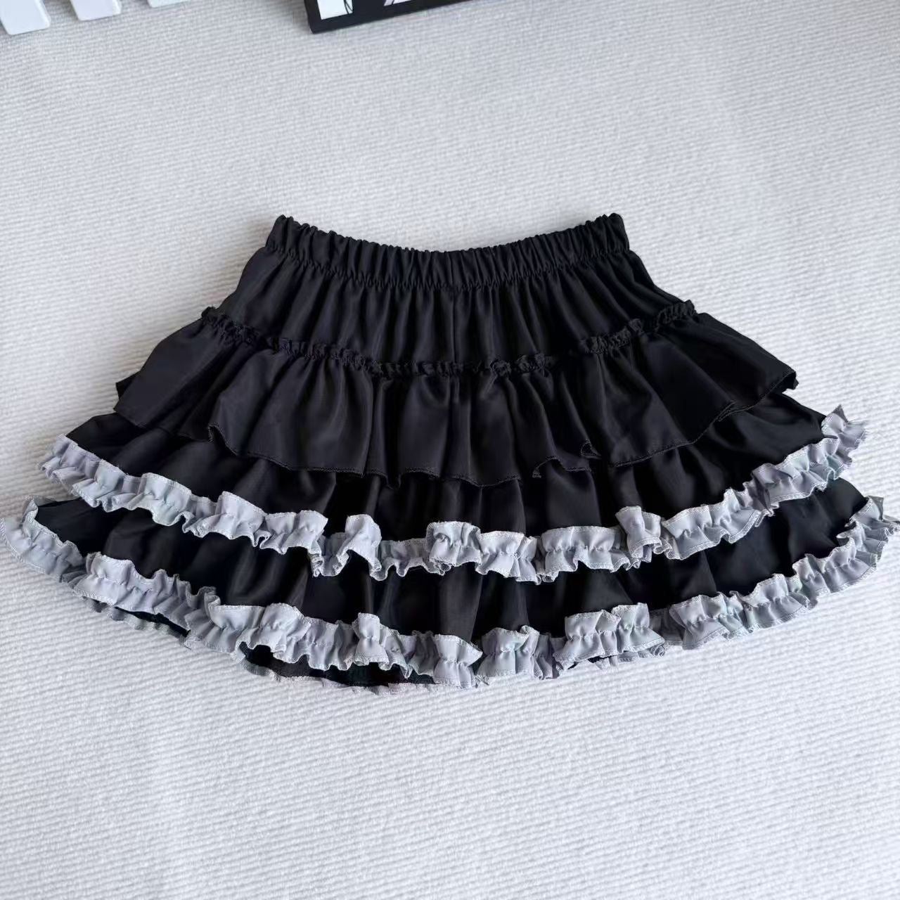 Purple Pumpkin Cake Skirt Women Y2k Short Fluffy White Lace Mini Skirts Girl's Sweet Lolita Pink A Line Pleated Skirts For Women