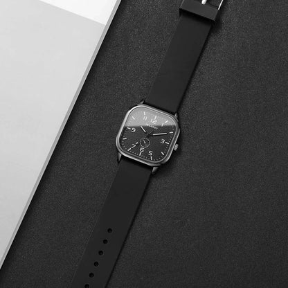 1/2/3PCS Fashion Square Women Watches Casual Silicone Strap Quartz Watches Sports Wristwatch For Men Women Students?Without Box?