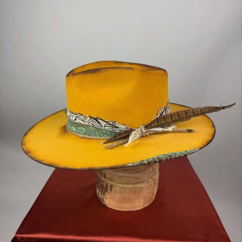 31BB Elegant Homburg Hat Wool Fedoras Flat Wide Brimmed Hat Surprise Gifts Headwear for Vacation Photo Props